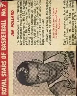 1952 Royal Desserts #7 Jim Pollard