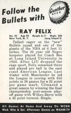 Back of Ray Felix