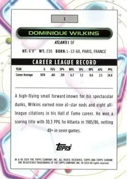 Back of Dominique Wilkins