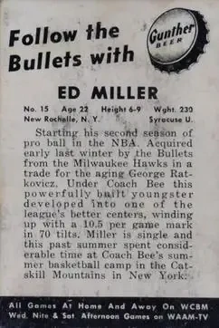 Back of Ed Miller