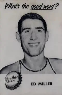 1954-55 Gunther Beer Baltimore Bullets #NNO Ed Miller