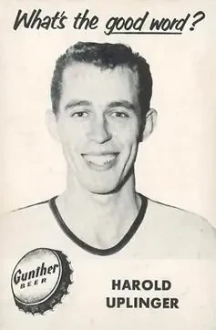 1954-55 Gunther Beer Baltimore Bullets #NNO Harold Uplinger