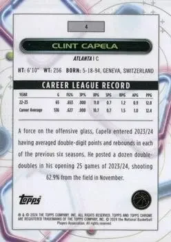 Back of Clint Capela