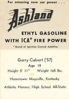Back of Gerry Calvert
