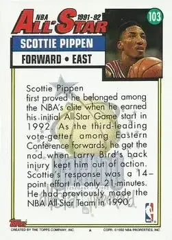 Back of Scottie Pippen
