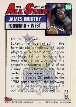 Back of James Worthy