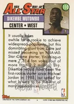 Back of Dikembe Mutombo