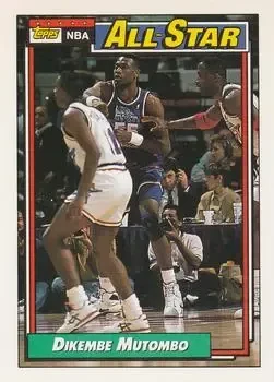 Front of Dikembe Mutombo