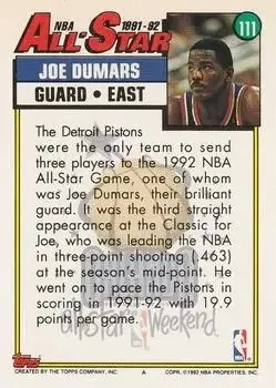 Back of Joe Dumars