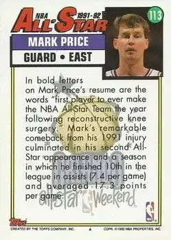 Back of Mark Price