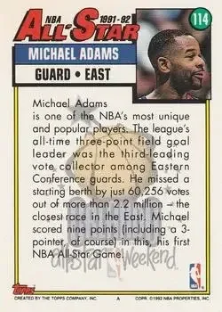 Back of Michael Adams