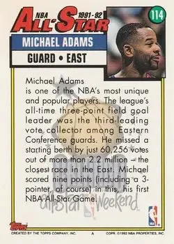 Back of Michael Adams