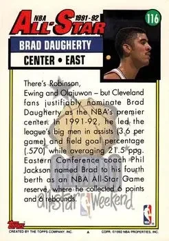 Back of Brad Daugherty