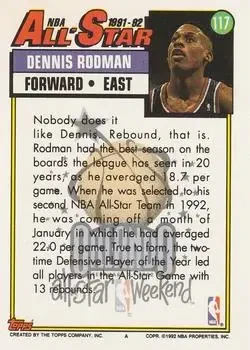 Back of Dennis Rodman