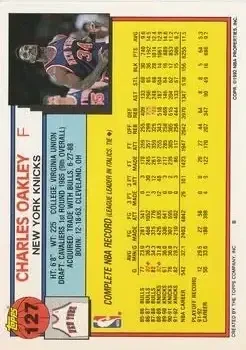 Back of Charles Oakley