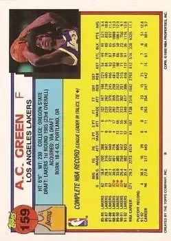 Back of A.C. Green