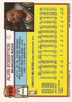 Back of Alvin Robertson