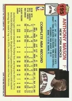 Back of Anthony Mason
