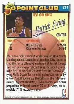 Back of Patrick Ewing
