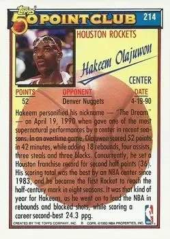 Back of Hakeem Olajuwon