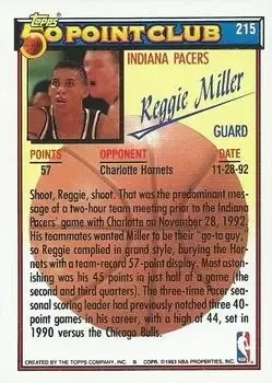Back of Reggie Miller