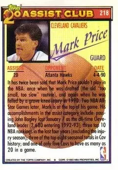 Back of Mark Price
