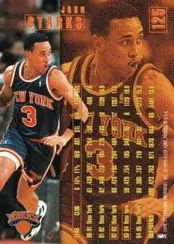 Back of John Starks