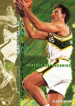 1995-96 Fleer #178 Šarūnas Marčiulionis