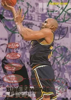1995-96 Fleer #185 Blue Edwards