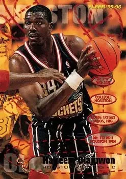1995-96 Fleer #224 Hakeem Olajuwon