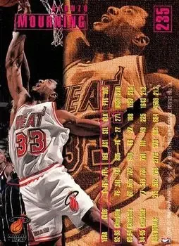 Back of Alonzo Mourning