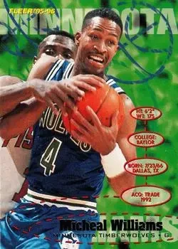 1995-96 Fleer #238 Micheal Williams