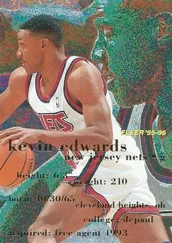 1995-96 Fleer #239 Kevin Edwards