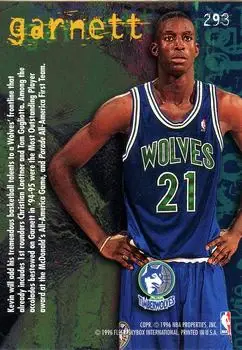 Back of Kevin Garnett
