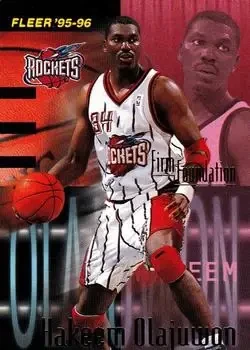 1995-96 Fleer #329 Hakeem Olajuwon