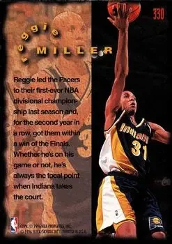 Back of Reggie Miller