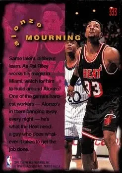 Back of Alonzo Mourning