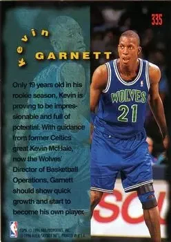 Back of Kevin Garnett