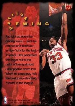 Back of Patrick Ewing