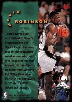Back of David Robinson