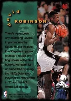 Back of David Robinson
