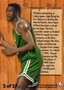 Back of Dominique Wilkins
