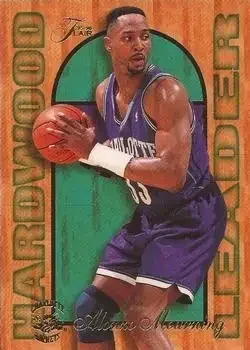 1995-96 Fleer #3 Flair Hardwood Leader Alonzo Mourning