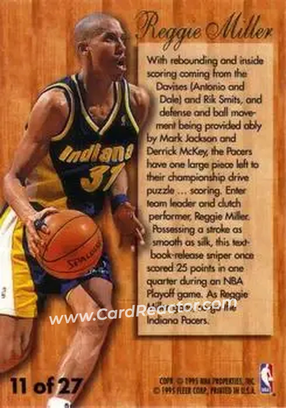 Back of Reggie Miller