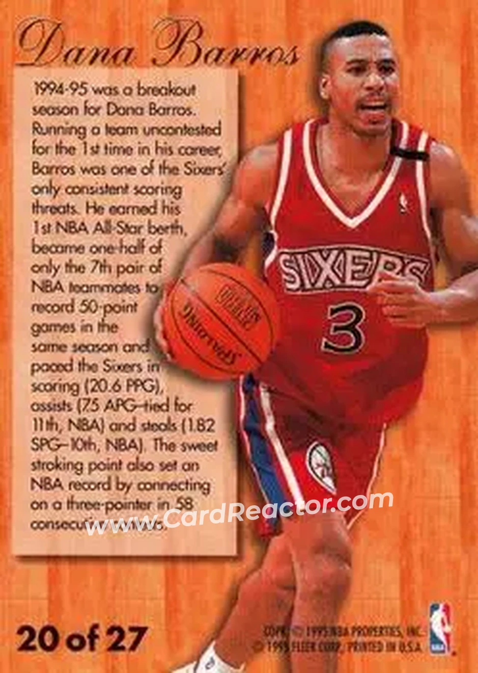 Back of Dana Barros