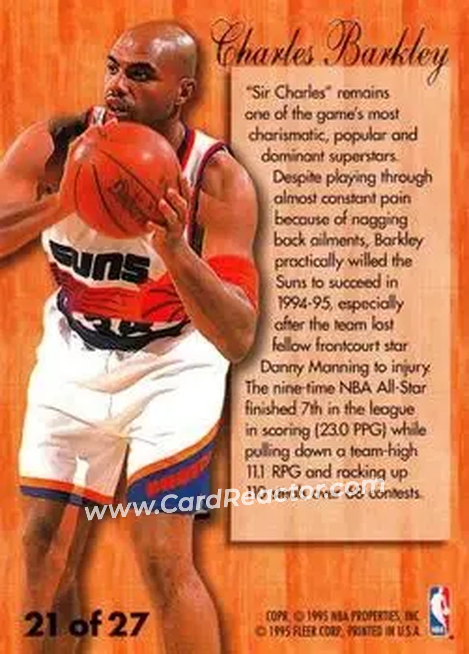 Back of Charles Barkley