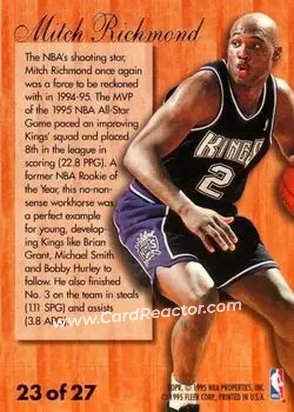Back of Mitch Richmond