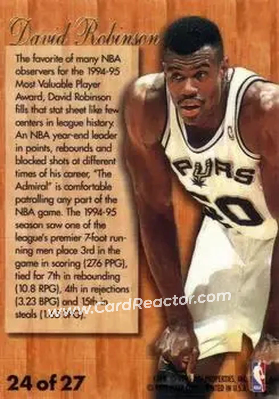 Back of David Robinson