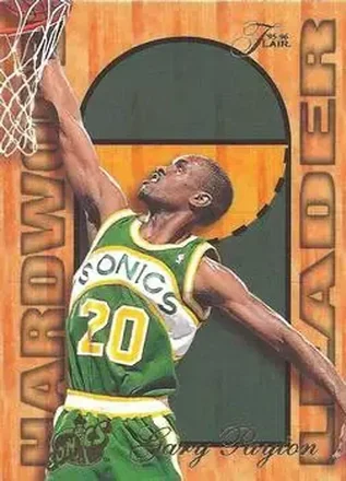 1995-96 Fleer #25 Flair Hardwood Leader Gary Payton