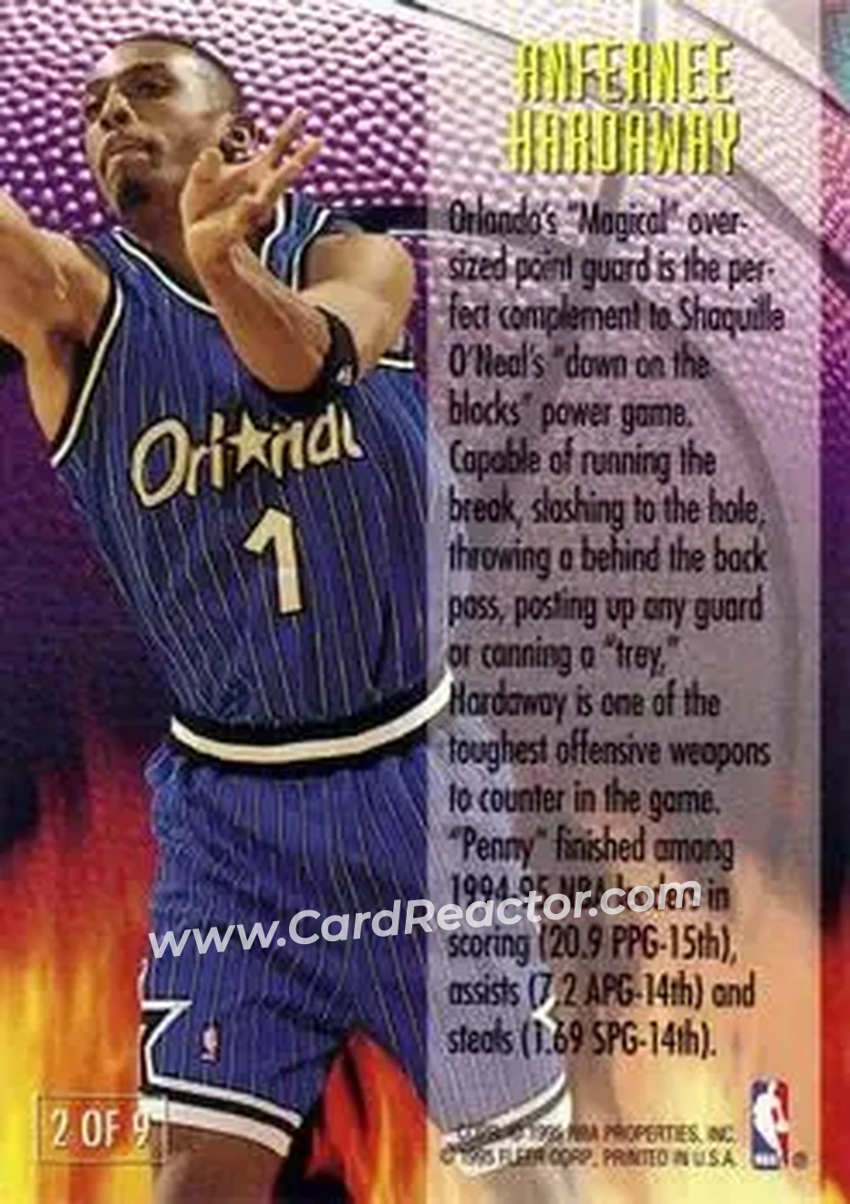 Back of Anfernee Hardaway